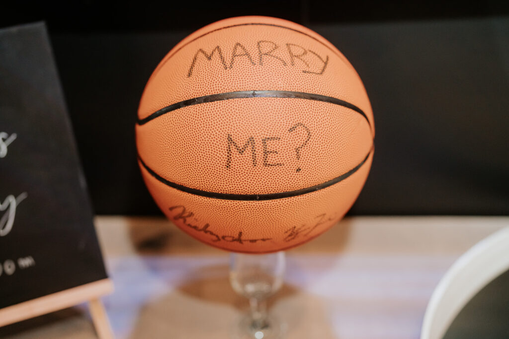 Basketball marry me decor