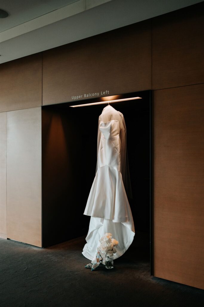 Bride details at the Royal Conservatory of Music in Toronto.